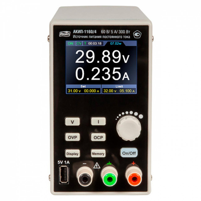 Источник питания постоянного тока АКИП-1160/4 Источник питания постоянного тока АКИП-1160/4